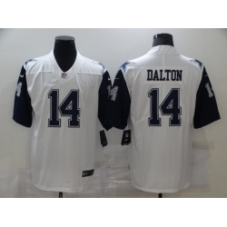 Nike Dallas Cowboys 14 Andy Dalton White Color Rush Limited Jersey