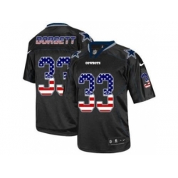 Nike Dallas Cowboys 33 Tony Dorsett Black Elite USA Flag Fashion NFL Jersey