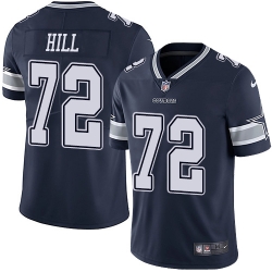 Nike Dallas Cowboys 72 Trysten Hill Navy Blue Team Color Men Stitched NFL Vapor Untouchable Limited Jersey