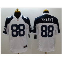 Nike Dallas Cowboys #88 Dez Bryant White Thanksgiving Throwback Mens Stitched NFL Limited Jersey