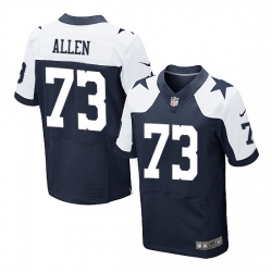 Nike Larry Allen Dallas Cowboys #73 Elite Throwback Alternate Jersey Navy Blue