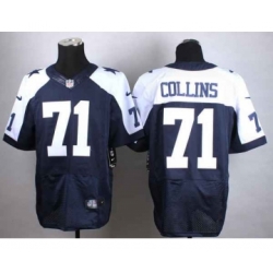 nike nfl jerseys dallas cowboys 71 collins blue[Elite thankgivings]