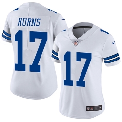 Nike Cowboys #17 Allen Hurns White Womens Stitched NFL Vapor Untouchable Limited Jersey