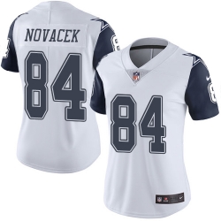 Nike Cowboys #84 Jay Novacek White Womens Rush Vapor Untouchable NFL Limited Jersey