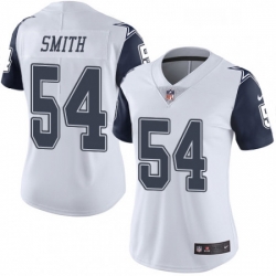 Womens Nike Dallas Cowboys 54 Jaylon Smith Limited White Rush Vapor Untouchable NFL Jersey