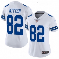 Womens Nike Dallas Cowboys 82 Jason Witten White Vapor Untouchable Limited Player NFL Jersey