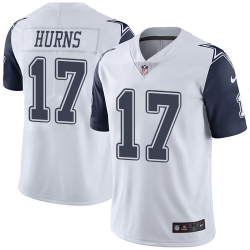 Nike Cowboys #17 Allen Hurns White Youth Stitched NFL Limited Rush Jersey