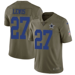 Nike Cowboys #27 Jourdan Lewis Olive Youth 2017 Salute to Service NFL Limited Jersey