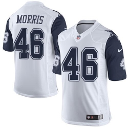 Nike Cowboys #46 Alfred Morris White Youth Stitched NFL Elite Rush Jersey