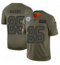 Youth Dallas Cowboys 25 Xavier Woods Limited Camo 2019 Salute to Service Football Jersey