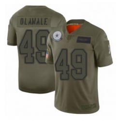 Youth Dallas Cowboys 49 Jamize Olawale Limited Camo 2019 Salute to Service Football Jersey