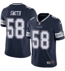 Youth Dallas Cowboys 58 Mazi Smith Navy Vapor Untouchable Stitched Football Jersey