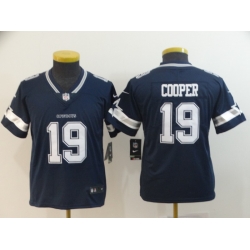 Youth Nike Cowboys 19 Amari Cooper Navy Youth Vapor Untouchable Limited Jersey