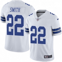 Youth Nike Dallas Cowboys 22 Emmitt Smith White Vapor Untouchable Limited Player NFL Jersey