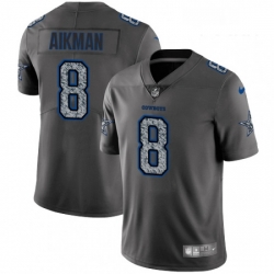 Youth Nike Dallas Cowboys 8 Troy Aikman Gray Static Vapor Untouchable Limited NFL Jersey