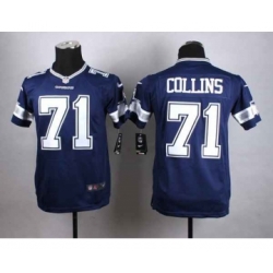 nike youth nfl jerseys dallas cowboys 71 collins blue[nike]