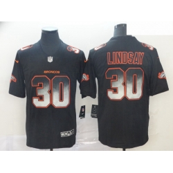 Broncos 30 Phillip Lindsay Black Arch Smoke Vapor Untouchable Limited Jersey