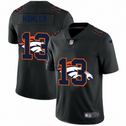 Denver Broncos 13 KJ Hamler Men Nike Team Logo Dual Overlap Limited NFL Jersey Black