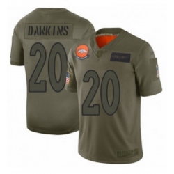 Men Denver Broncos 20 Brian Dawkins Limited Camo 2019 Salute to Service Football Jersey