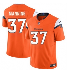 Men Denver Broncos  37 Paul Manning Orange 2026 F U S E  Vapor Limited Stitched Football Jersey
