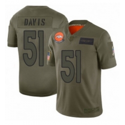 Men Denver Broncos 51 Todd Davis Limited Camo 2019 Salute to Service Football Jersey