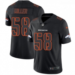 Men Nike Denver Broncos 58 Von Miller Limited Black Rush Impact NFL Jersey