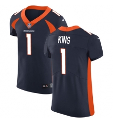 Nike Broncos #1 Marquette King Navy Blue Alternate Mens Stitched NFL Vapor Untouchable Elite Jersey