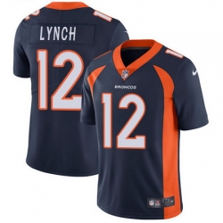 Nike Broncos #12 Paxton Lynch Navy Blue Alternate Mens Stitched NFL Vapor Untouchable Limited Jersey