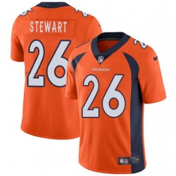 Nike Broncos #26 Darian Stewart Orange Team Color Mens Stitched NFL Vapor Untouchable Limited Jersey