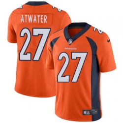 Nike Broncos #27 Steve Atwater Orange Team Color Mens Stitched NFL Vapor Untouchable Limited Jersey