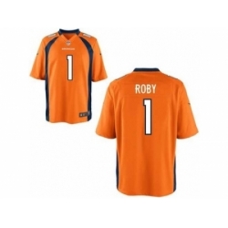 Nike Denver Broncos 1 Bradley Roby Orange Game NFL Jersey