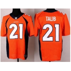 Nike Denver Broncos 21 Aqib Talib Orange Elite NFL Jersey