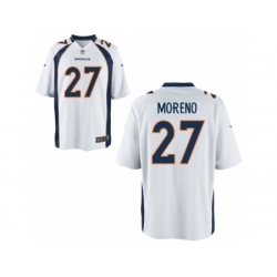 Nike Denver Broncos 27 Knowshon Moreno Whtite Game NFL Jersey