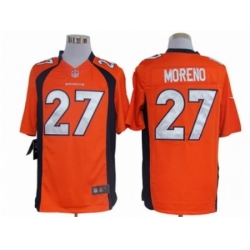 Nike Denver Broncos 27 Knowshon Moreno orange Limited NFL Jersey