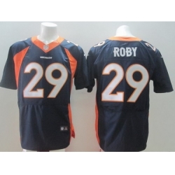 Nike Denver Broncos 29 Bradley Roby Blue Elite NFL Jersey