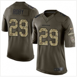 Nike Denver Broncos #29 Bradley Roby Green Men 27s Stitched NFL Limited Salute To Service Jersey