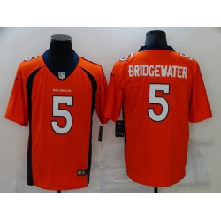 Nike Denver Broncos 5 Teddy Bridgewater Orange Vapor Untouchable Limited Jersey