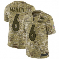 Nike Denver Broncos 6 Sam Martin Camo Men Stitched NFL Limited 2018 Salute To Service Jersey