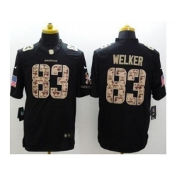 Nike Denver Broncos 83 Wes Welker Black Limited Salute to Service NFL Jersey