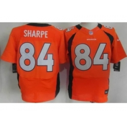 Nike Denver Broncos 84 Shannon Sharpe Orange Elite NFL Jersey