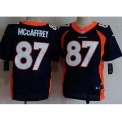 Nike Denver Broncos 87 Ed McCaffrey Blue Elite NFL Jersey