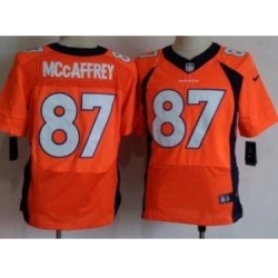 Nike Denver Broncos 87 Ed McCaffrey Orange Elite NFL Jersey