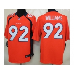 Nike Denver Broncos 92 Sylvester Williams Orange Limited NFL Jersey