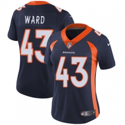 Nike Broncos #43 T J  Ward Blue Alternate Womens Stitched NFL Vapor Untouchable Limited Jersey