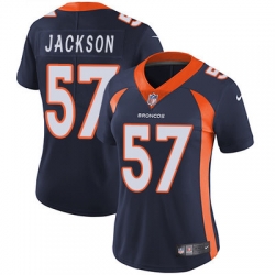 Nike Broncos #57 Tom Jackson Blue Alternate Womens Stitched NFL Vapor Untouchable Limited Jersey