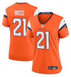 Women Denver Broncos Nike Riley Moss #21 Orange Team F U S E Stitched Jersey Women Denver Broncos Nike Riley Moss #21 Orange Team F U S E Stitched Jersey