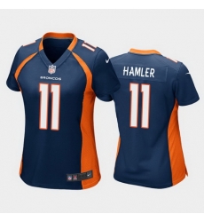 women k.j. hamler denver broncos navy game jersey