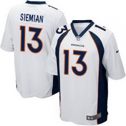 Nike Broncos #13 Trevor Siemian White Youth Stitched NFL New Elite Jersey