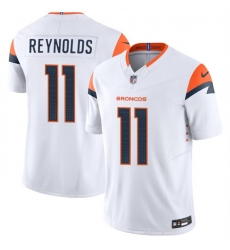 Youth Denver Broncos 11 Josh Reynolds White 2024 F U S E  Vapor Limited Stitched Football Jersey