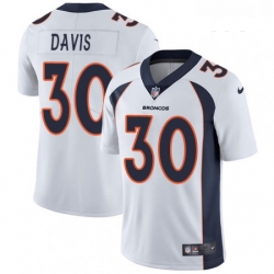 Youth Nike Denver Broncos 30 Terrell Davis Elite White NFL Jersey